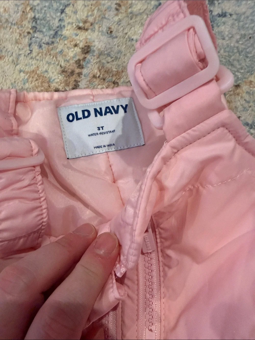 Old Navy Light Pink Girls' Snow Bib